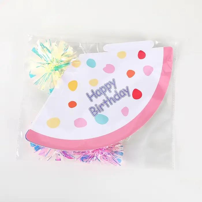 6 chapeaux en papier Joyeux Anniversaire pour garçons et filles