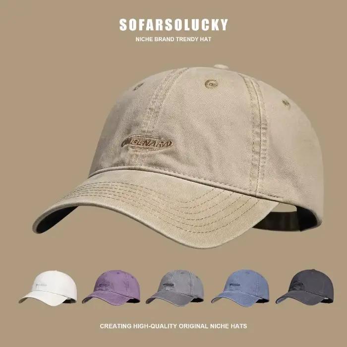 Casquettes de baseball rétro Harajuku en coton pour hommes et femmes, protection solaire, mode hip-hop, accessoires de mode vintage pour toutes les saisons et occasions