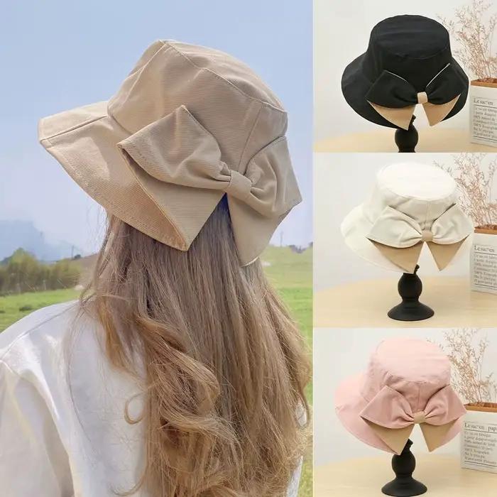 Chapeau de soleil unisexe en tissu de coton pour femmes