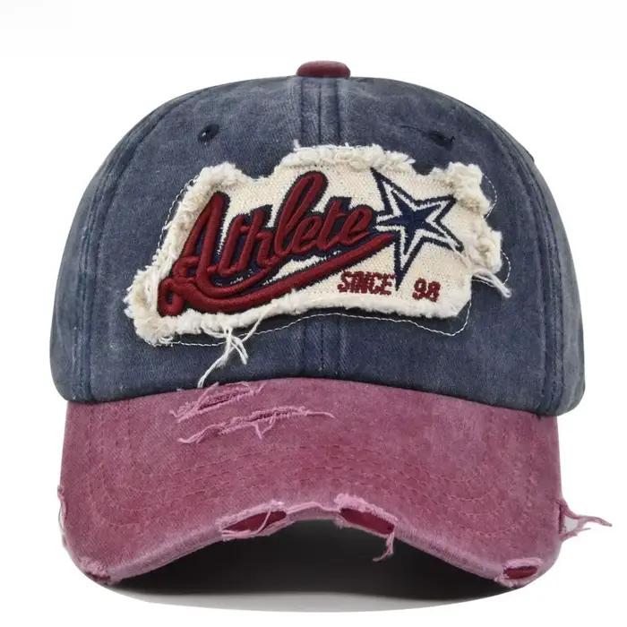 Athlète Casquettes de Baseball délavées étoiles