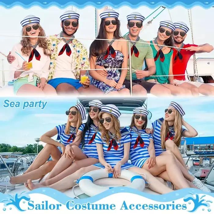 1-5 ensembles de chapeau de marin de la marine