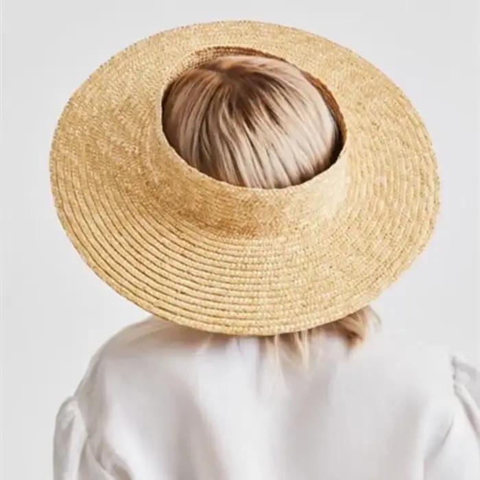 Chapeaux de soleil ronds vides d'été pour femmes