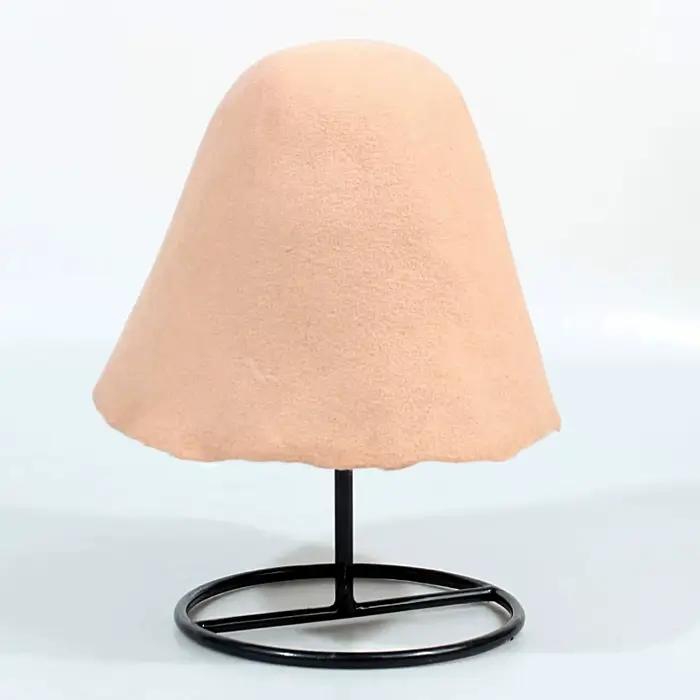 Chapeau en laine de couleur unie en forme de cloche de Style français pour le printemps et l'automne