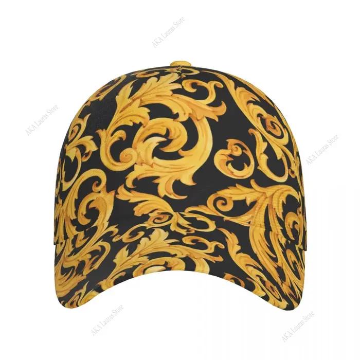 Chapeau de camionneur d'extérieur Baroque doré pour hommes et femmes