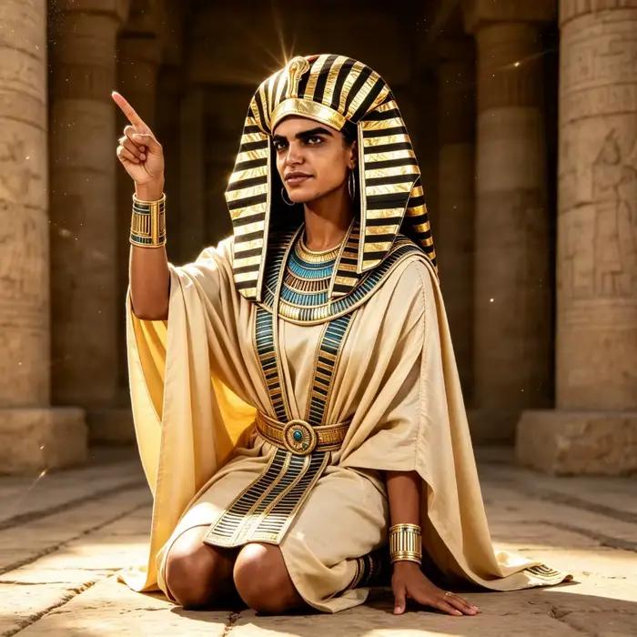 Chapeau de pharaon égyptien avec tête de serpent en tissu métallique doré et noir pour Halloween, Pâques, fêtes costumées et spectacles sur scène