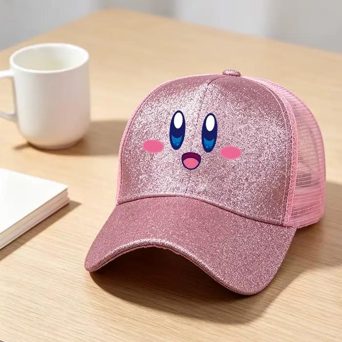 Casquette de baseball Kawaii Kirby Shiny Hat pour femme