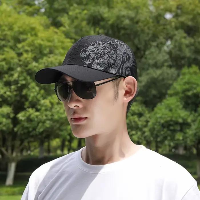 Casquettes de baseball imprimées dragon chinois