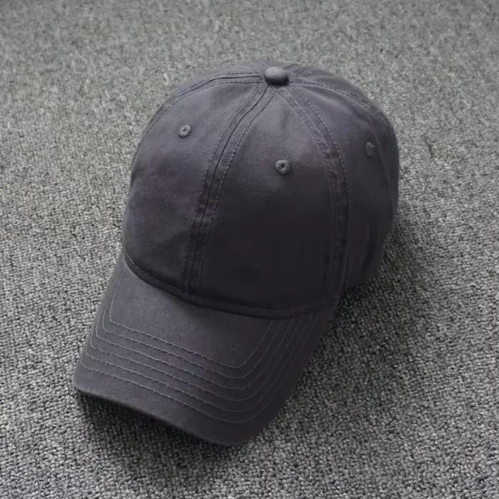Casquette de baseball unisexe en coton pour hommes et femmes, protection solaire, ajustable, style sport, couleur solide, adapté aux quatre saisons et occasions décontractées