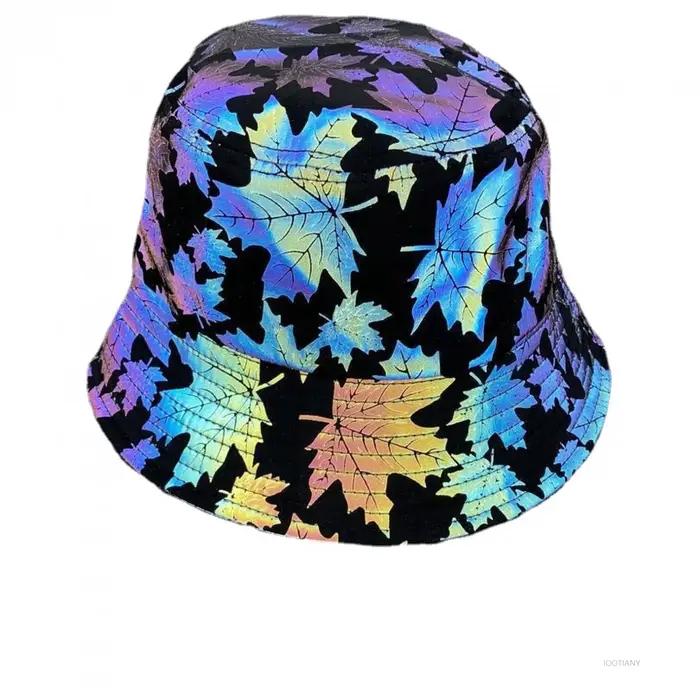 Chapeau de pêcheur réfléchissant coloré pour hommes et femmes