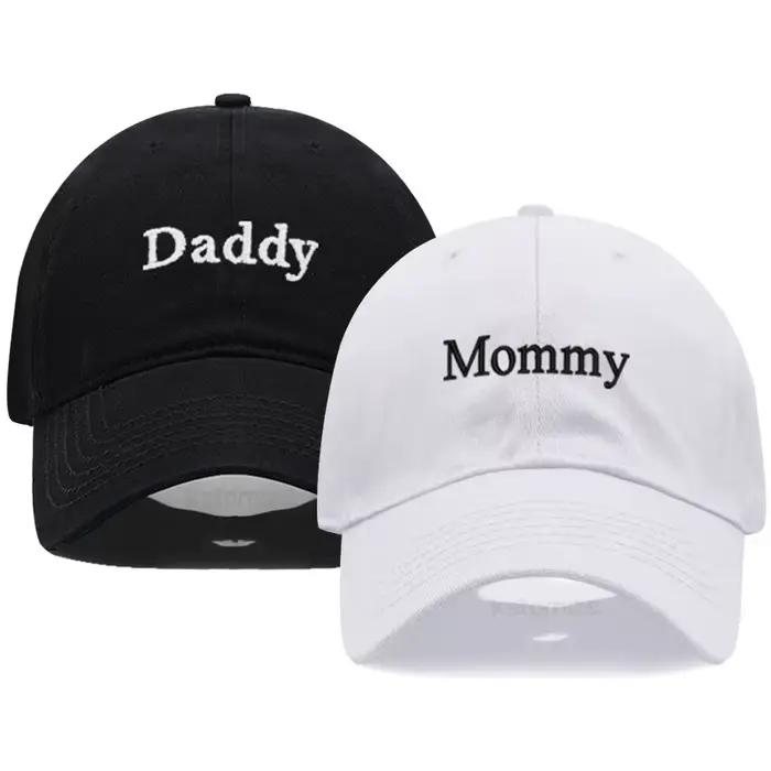 Casquette de baseball brodée papa et maman pour hommes et femmes