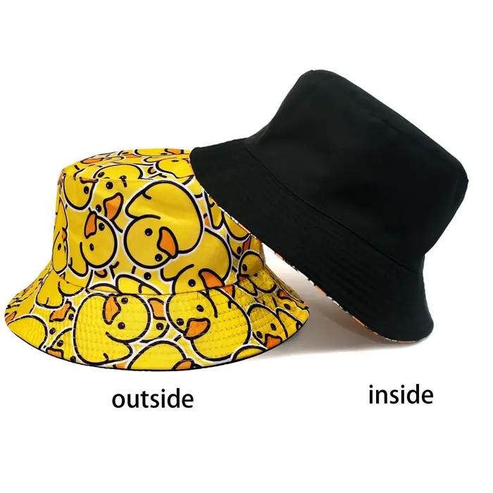 Chapeau bob décontracté à imprimé canard tendance