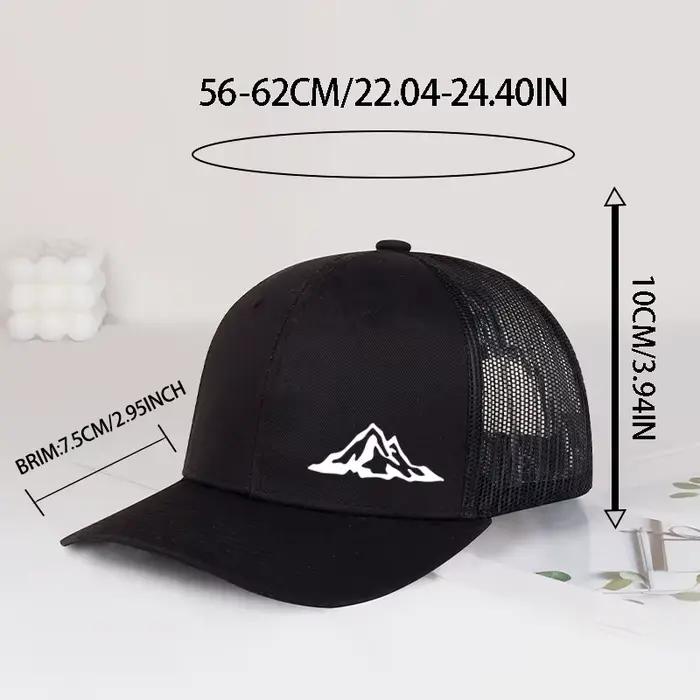 Chapeau de pêcheur en maille à motif de collines minimaliste