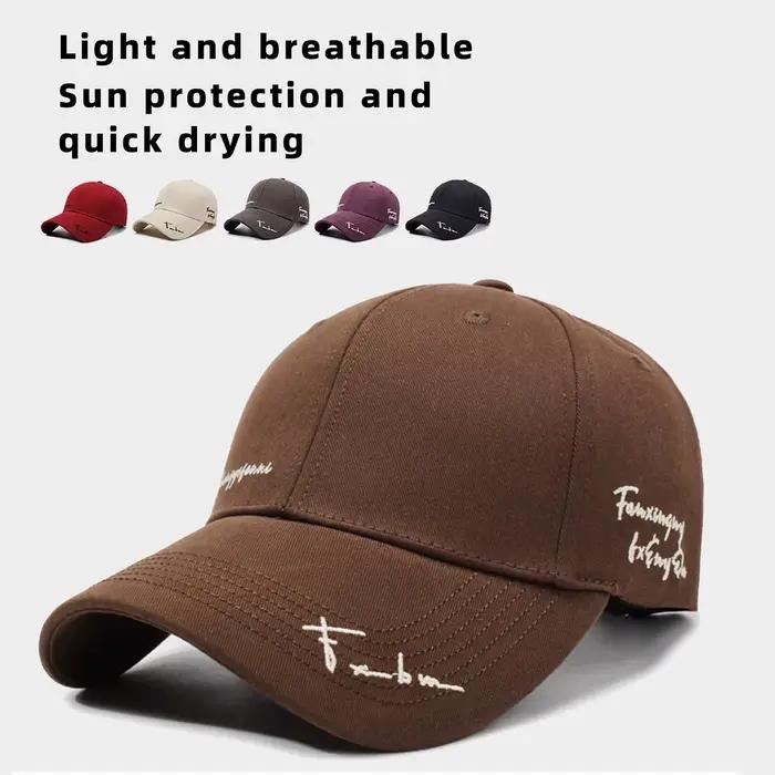 Casquette de baseball à visière profonde et large pour femme