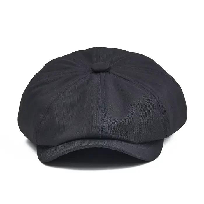 Botvela casquette gavroche hommes sergé coton chapeau boulanger garçon casquettes rétro grand casque grands chapeaux Cabbie pomme béret