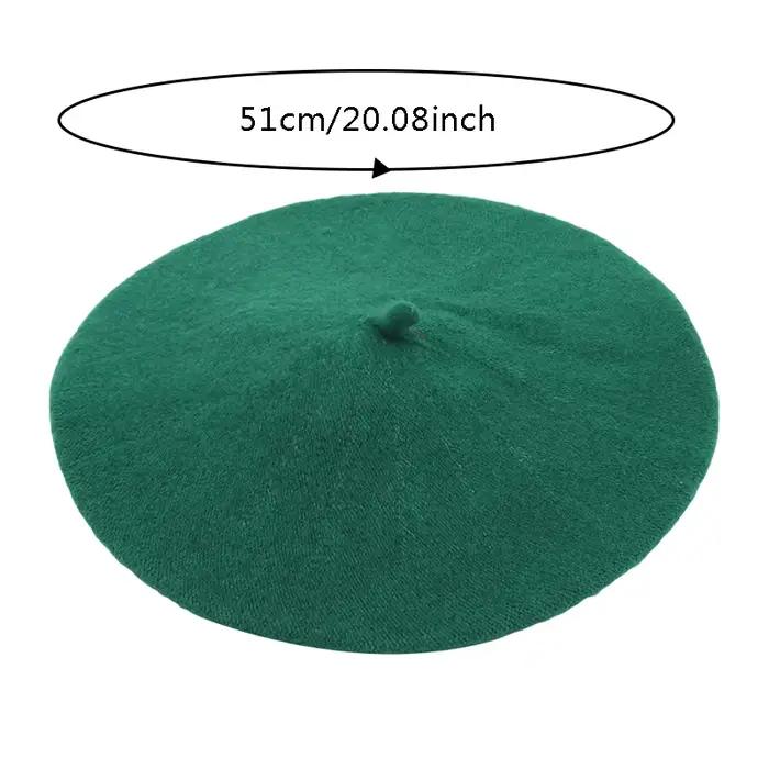 Mode bébé béret chapeau pour filles laine Vintage enfants bonnets casquette