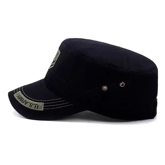 Casquette militaire brodée de lettres américaines