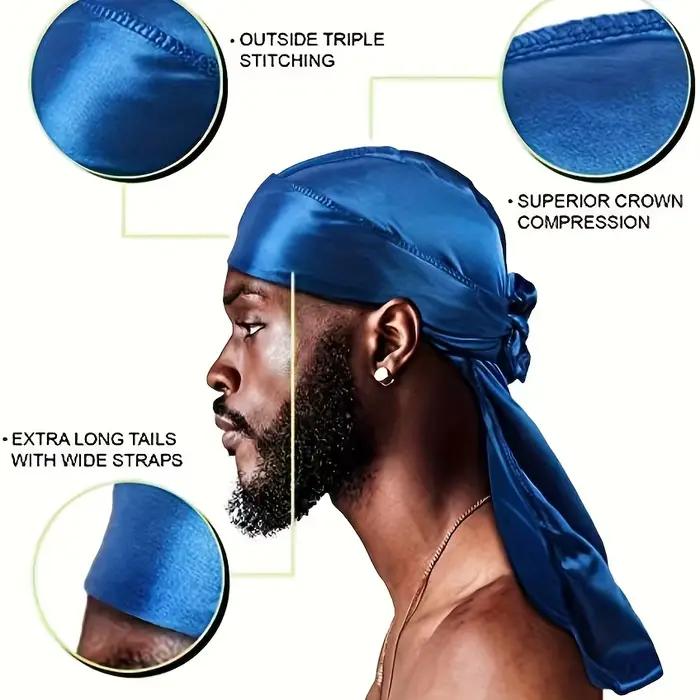 Bonnet Durag en soie pour hommes