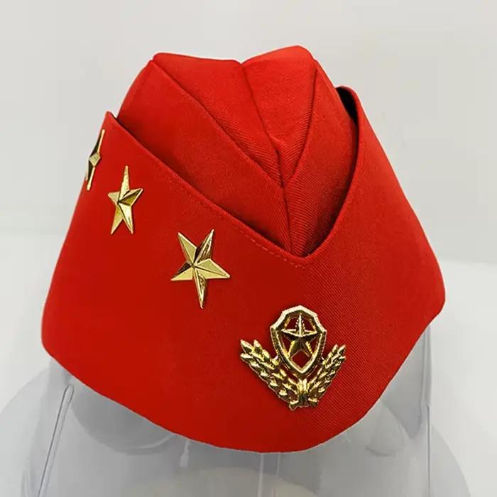 Chapeau militaire moderne unisexe avec badge de camouflage vert et autres couleurs pour femmes et hommes occasions de cosplay et scène