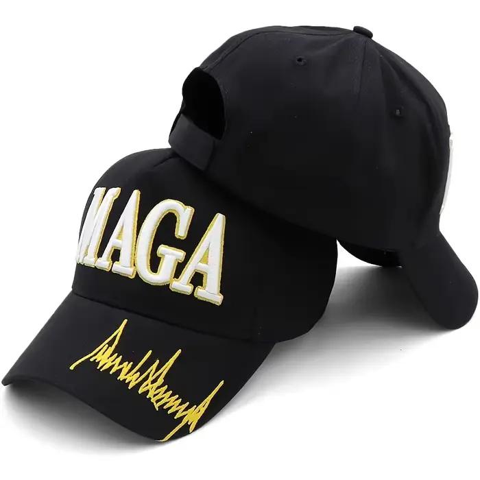 Casquette de Baseball à visière MAGA rouge pour l'élection présidentielle américaine