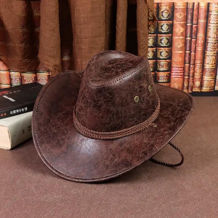 Chapeau de cowboy rustique pour hommes et femmes