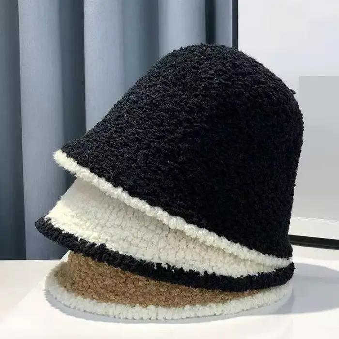 Nouveau chapeau de seau COKK pour femmes hiver tricoté décontracté garder au chaud design de mode coréen occasions spéciales