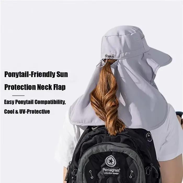 Casquette solaire avec couvre-cou et visage amovibles