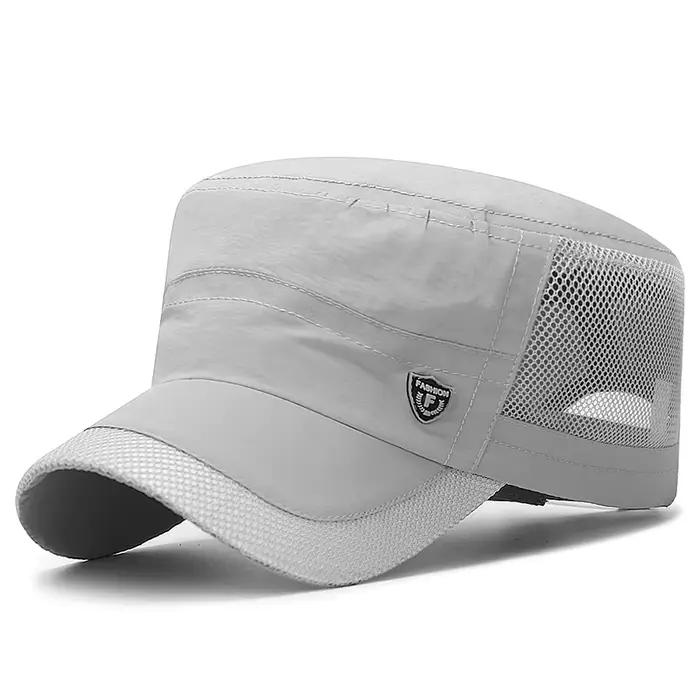 Casquette de baseball plate en maille d'été pour hommes et femmes
