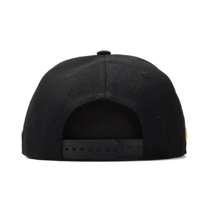 Hip Hop solide noir Snapbacks pour hommes femmes soleil extérieur Snapback chapeaux taille réglable 56-60 cm