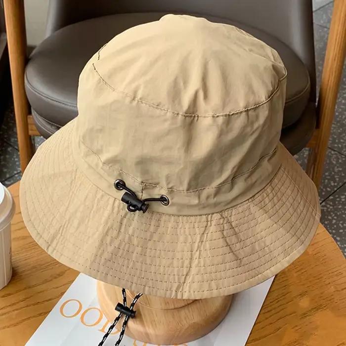 Chapeau seau anti-UV en nylon pour femmes protection solaire anti-UV résistant à l'eau pour activités plein air été camping randonnée alpinisme