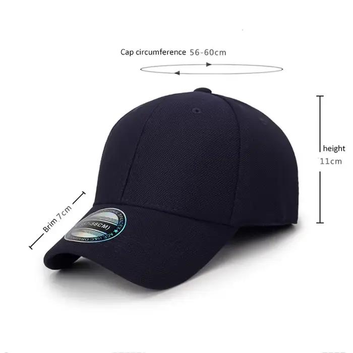 Casquette de baseball couvertes entièrement fermée pour hommes et femmes