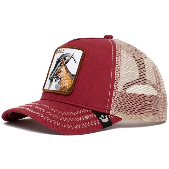 Casquette de baseball en maille légère et ajustable avec broderies d'animaux Panther noir Tigre Loup pour homme femme occasions décontractées activités de plein air