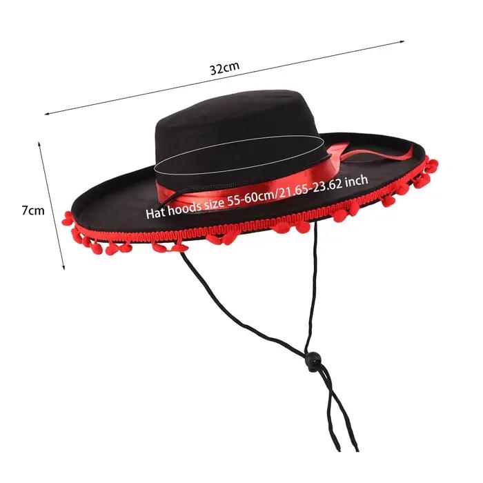 Fuzz Ball – chapeaux Sombrero mexicains à large bord