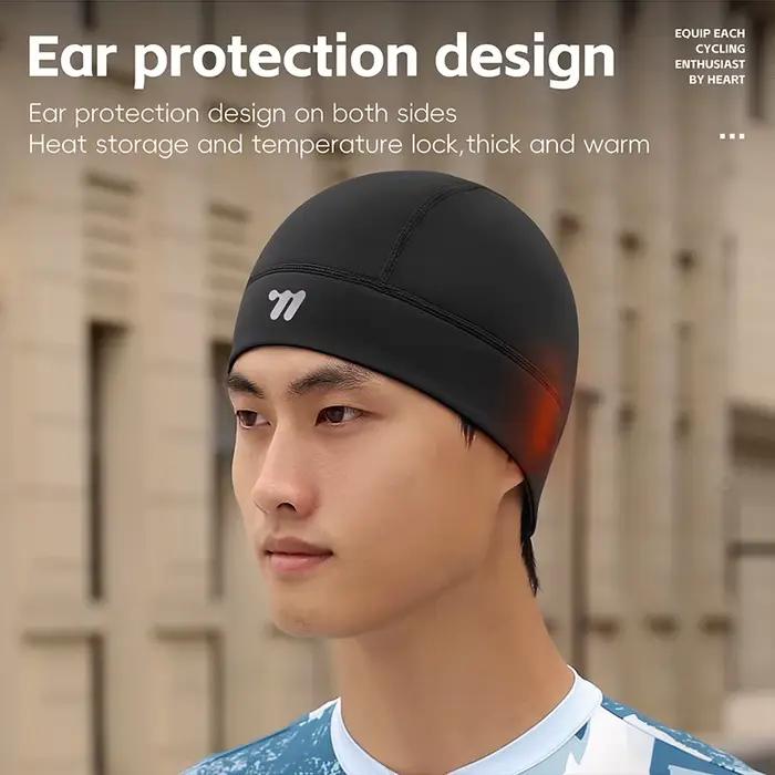 WEST BIKING-Casquette de cyclisme en velours jacquard élastique