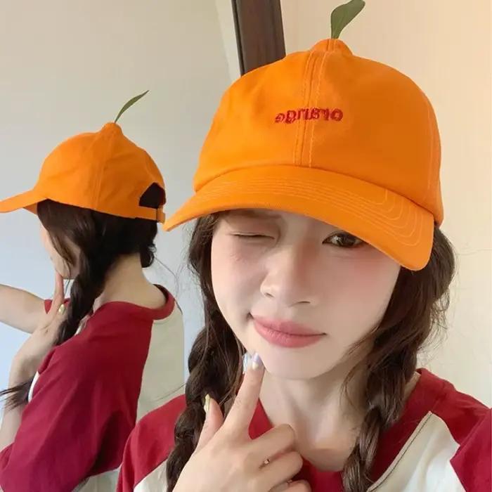 Casquettes de baseball orange tendance pour l'été