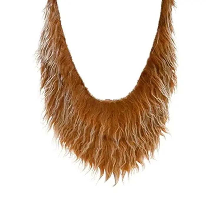 A52E Chapeau pirate adulte avec accessoire fête d'Halloween barbe attachée 55 à 60 Taille tête tissu doux