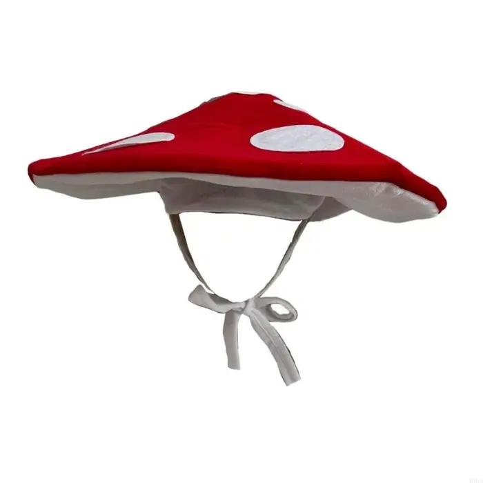 M3GA Chatte costume champignons uniques Chapeau doux pour fête à thème Halloween Party