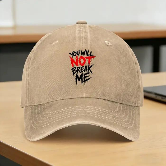 Casquette de baseball décontractée Dungeon Crawler Carl You Will Not Break Me