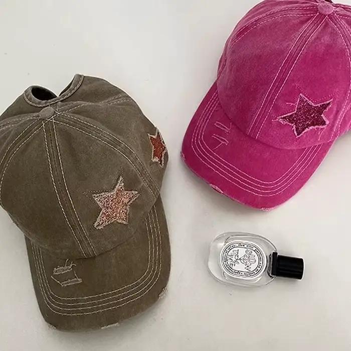 Casquette de Baseball à Queue de Cheval Haute pour Femme