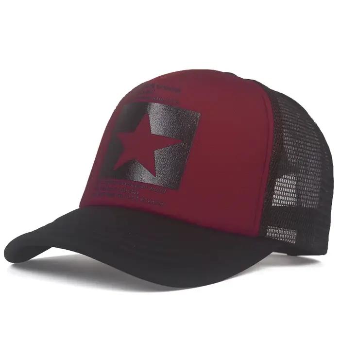 Mode hommes femmes étoile à cinq branches Net chapeau casquette de Baseball été en plein air