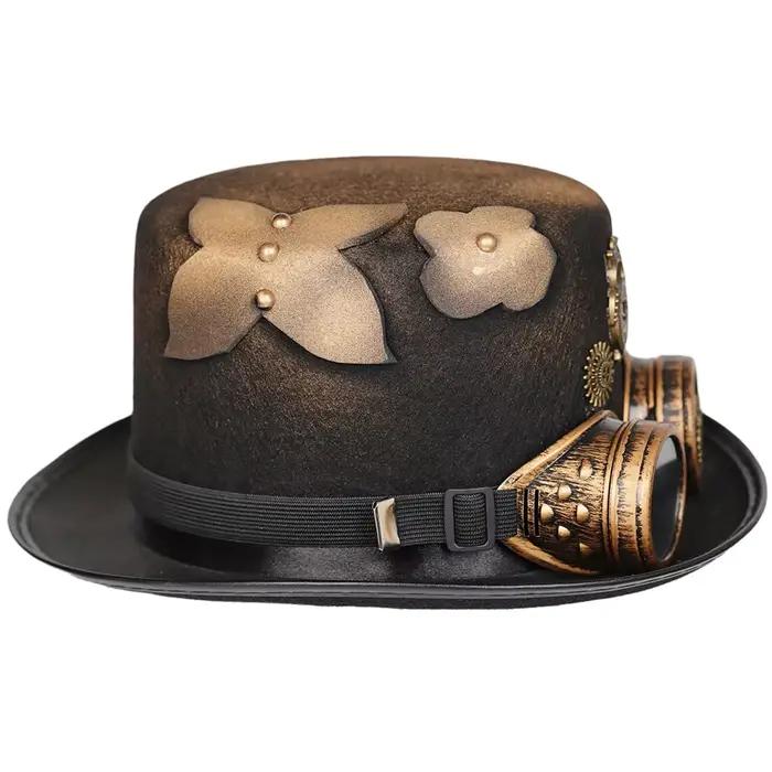 Chapeaux Steampunk avec Lunettes pour Hommes et Femmes