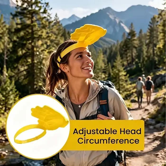 Chapeau de soleil amusant et pratique en forme de palmier pour hommes et femmes