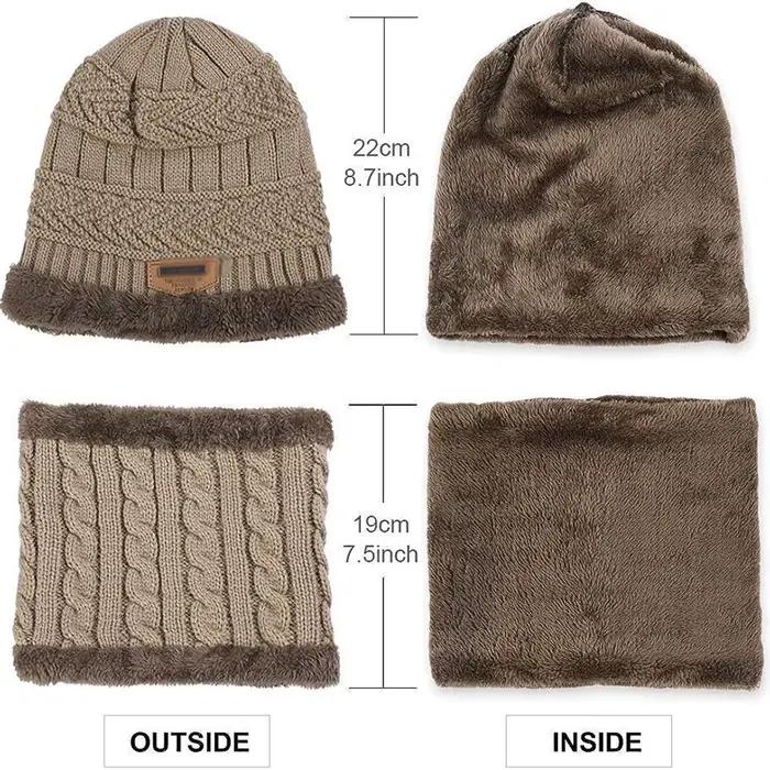 5-14 ans enfants chaud tricoté chapeau écharpe ensemble