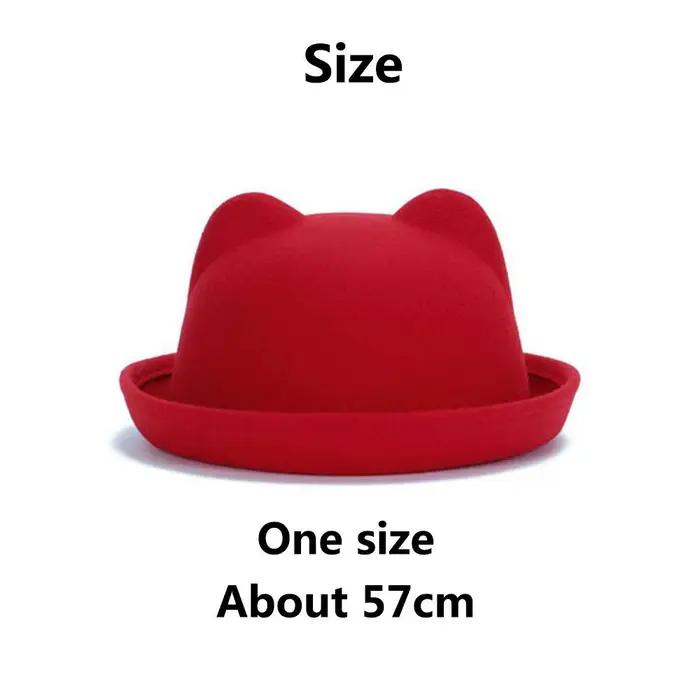 Nouveau Cadeau de noël femmes filles oreilles de chat chapeau formel hiver mignon Parent-enfant