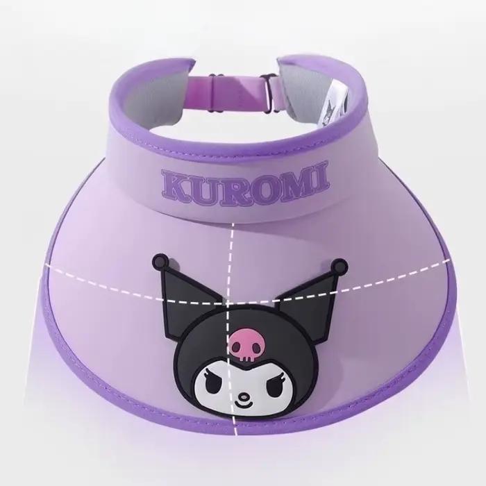 Chapeau de soleil réglable à large bord Kawaii Sanrio