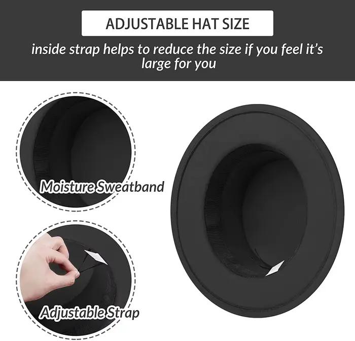 Chapeau Fedora Mistdawn en Polyester et Coton pour Femmes et Hommes, Style Derby Eglise, Occasions Festives et Activités Outdoor