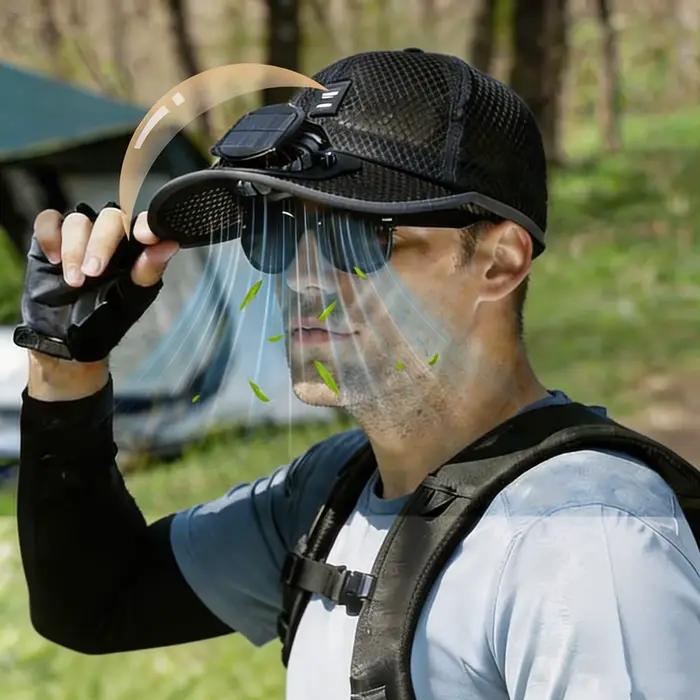 Casquette de baseball solaire avec ventilateur