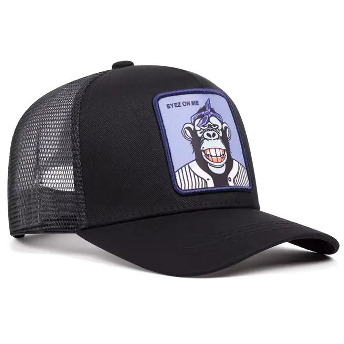 Eyelez on me – casquette de baseball de dessin animé singe souriant