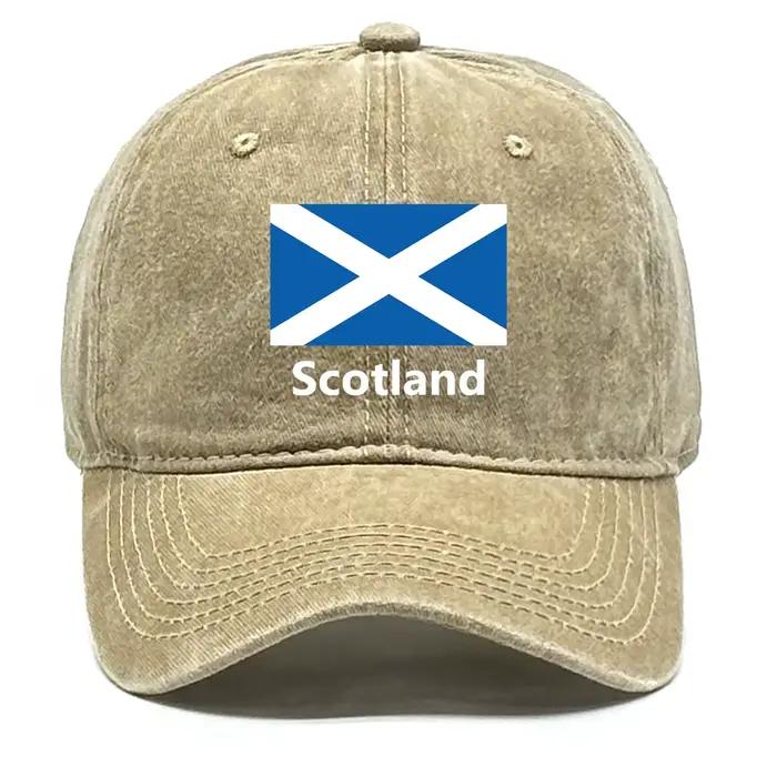 Casquette de baseball légère et décontractée avec imprimé drapeau écossais