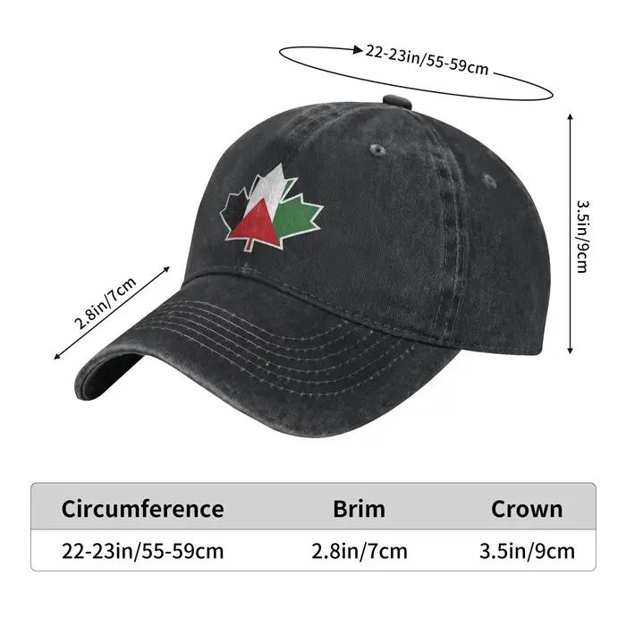 Casquettes de baseball unisexe Palestine Canada Feuille d'érable Drapeau palestinien