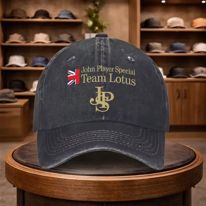 Casquette de baseball imprimée 1 X JPS pour l'équipe Lotus F1